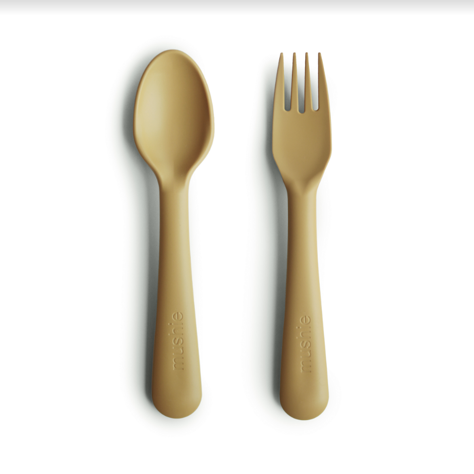 Fork and Spoon Set 餐具 (Mustard) Jellyfish concept