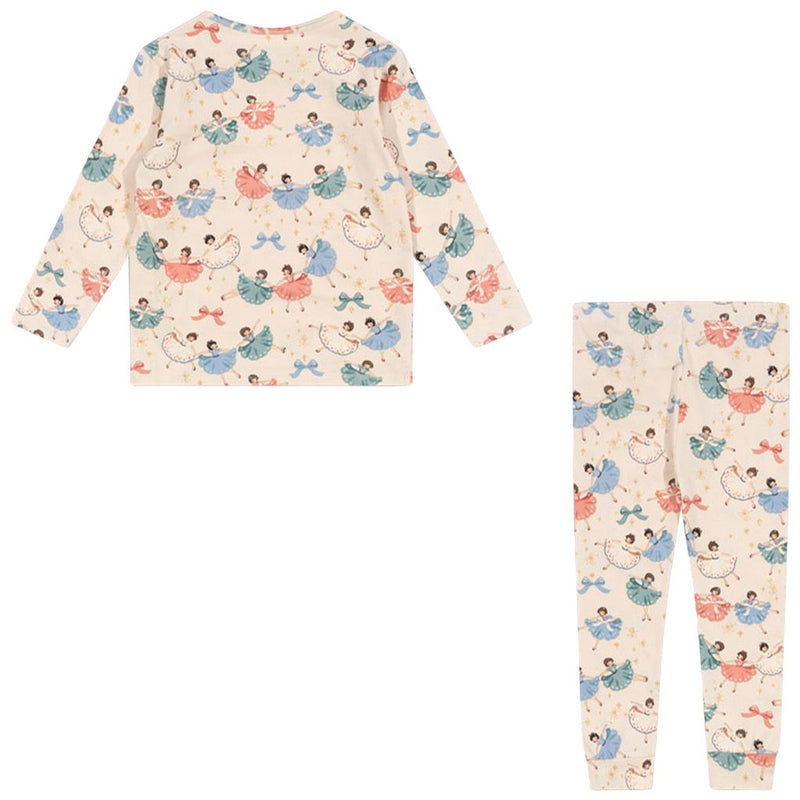 BASIC BLOUSE/PANTS SET GOTS -BOW BALLERINA