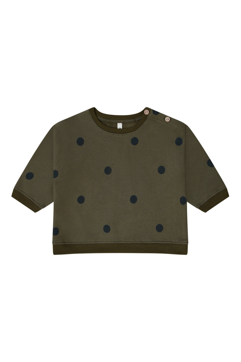 Olive Dots Sweatshirt