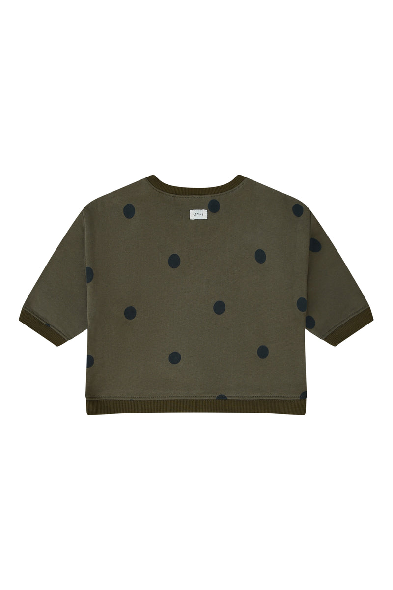 Olive Dots Sweatshirt