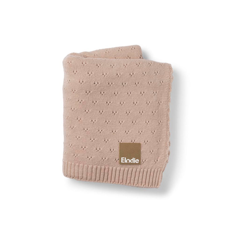 Pointelle Blanket-Blushing Pink