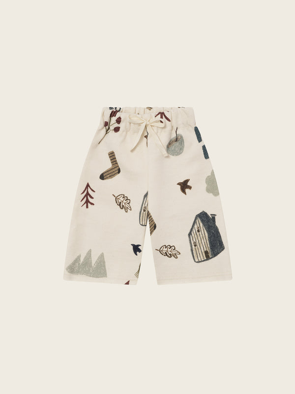 Cosy  Wild Wide Leg Pants Undyed