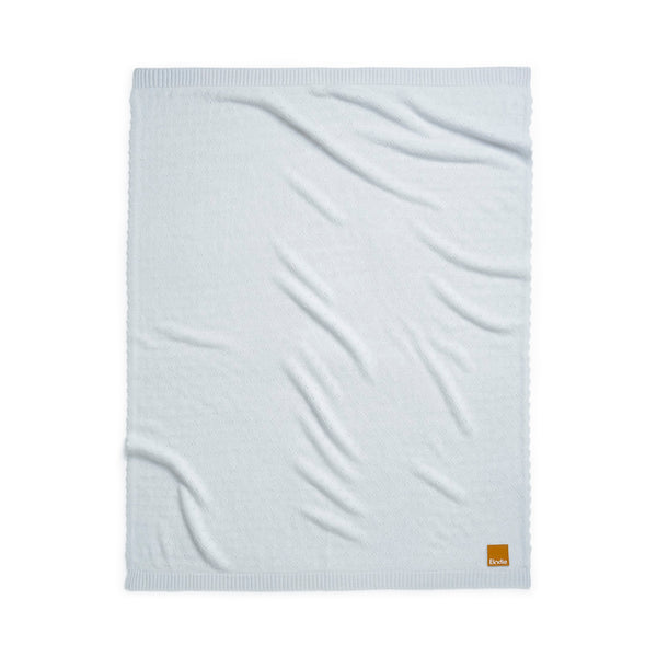 Pointelle Blanket-Bermuda Blue