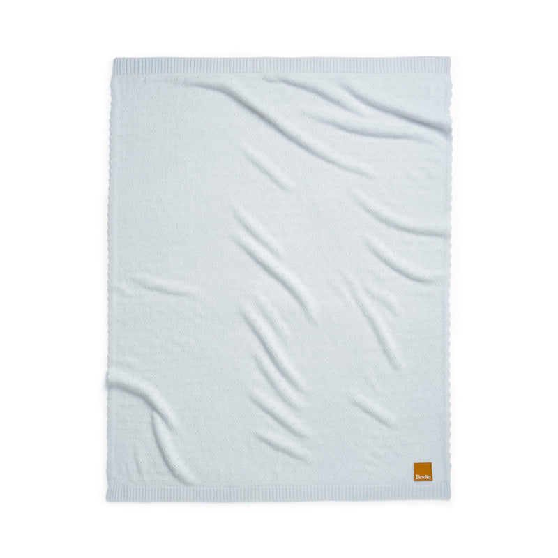 Pointelle Blanket-Bermuda Blue