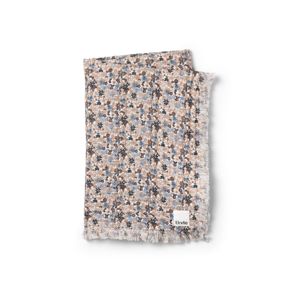 Soft Cotton Blanket-Blue Garden Light