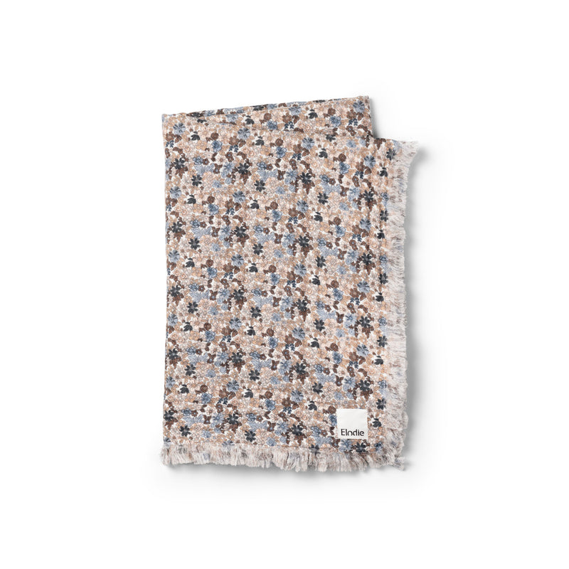 Soft Cotton Blanket-Blue Garden Light