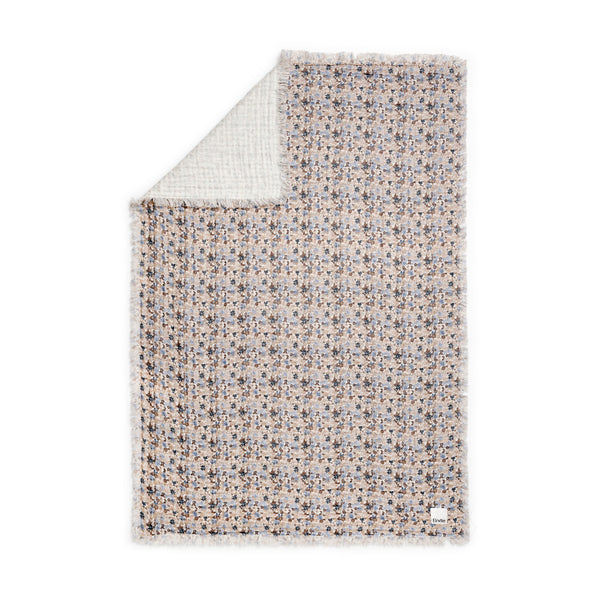Soft Cotton Blanket-Blue Garden Light