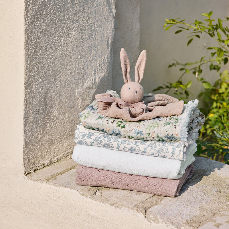 Soft Cotton Blanket-Garden Leo Toile