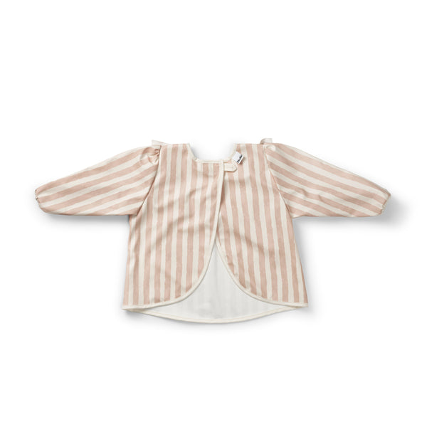 Longsleeved Baby Bib-Candy Stripes