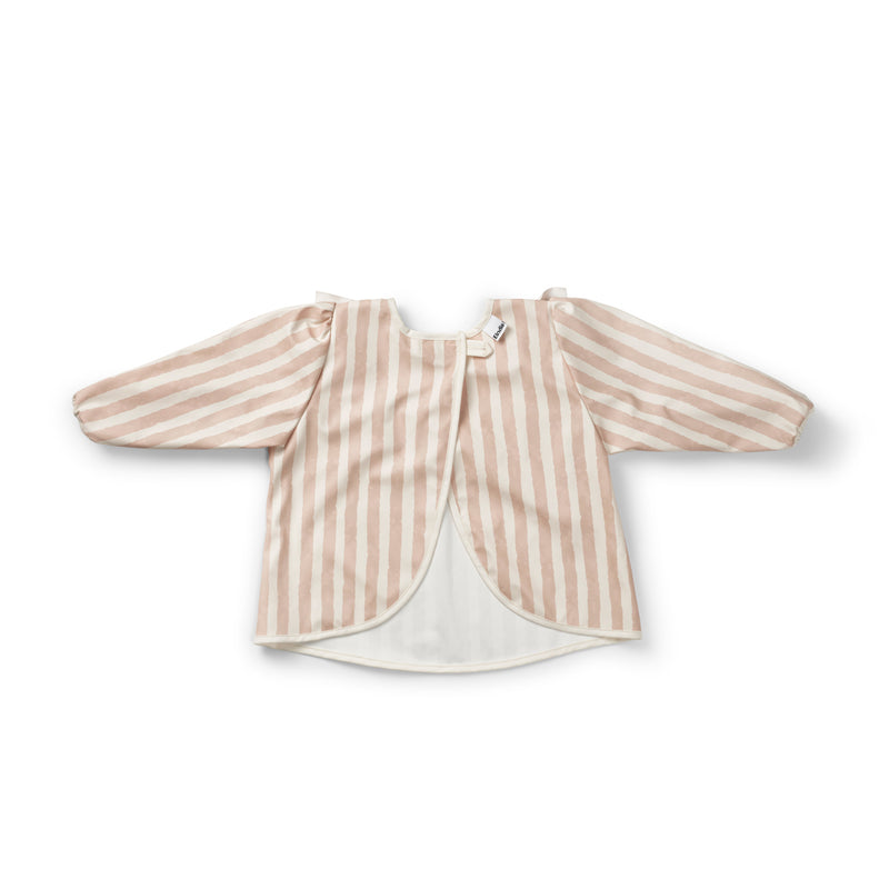 Longsleeved Baby Bib-Candy Stripes