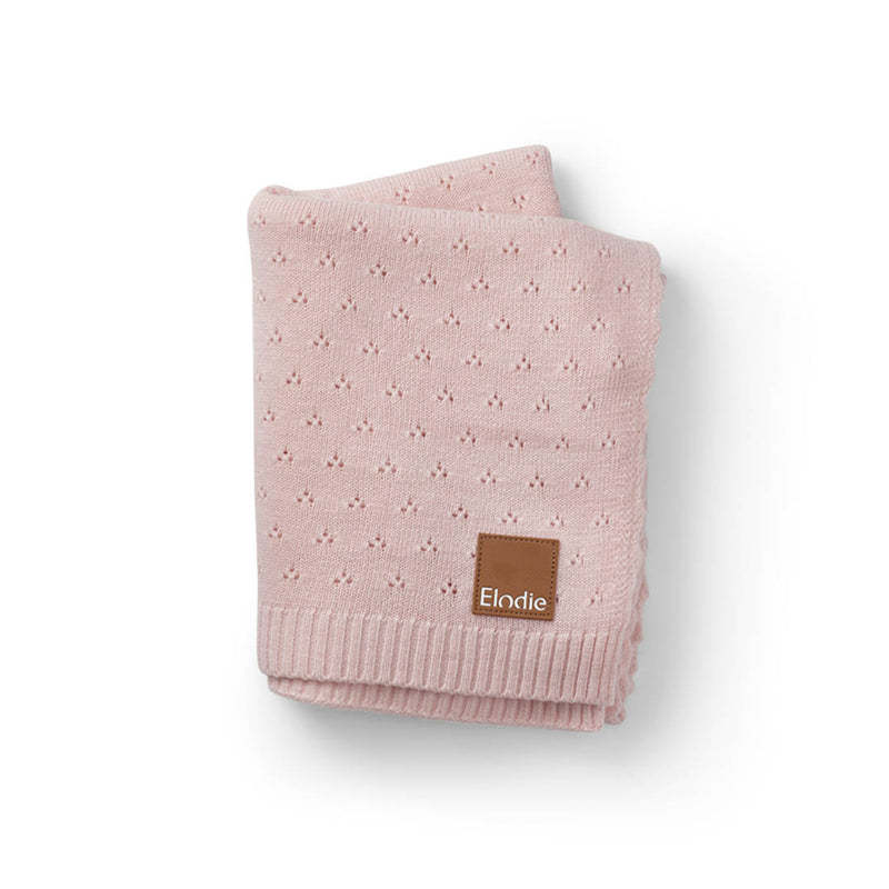 Pointelle Blanket-Misty Pink