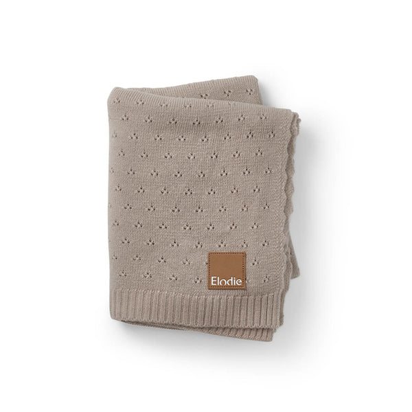 Pointelle Blanket-Tender Taupe
