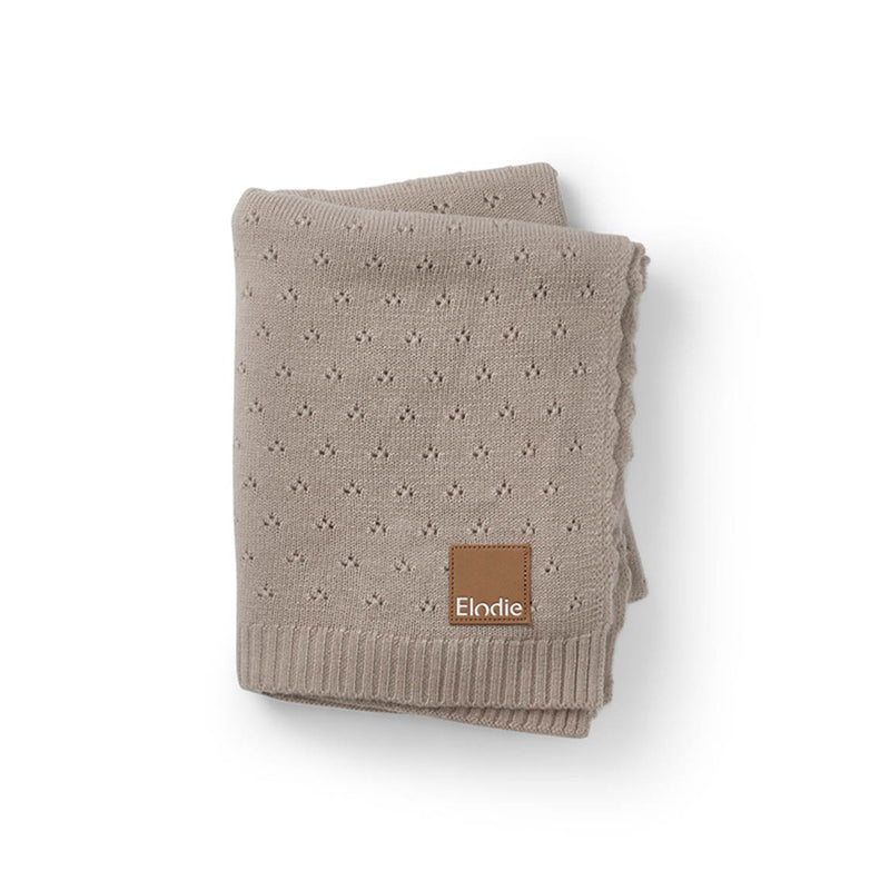 Pointelle Blanket-Tender Taupe