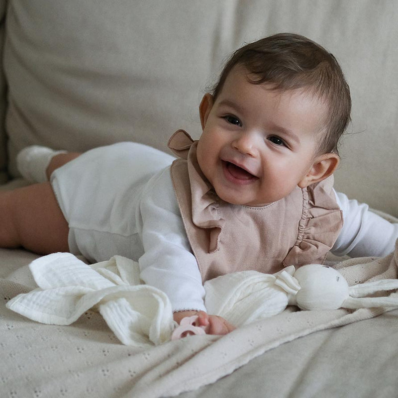 Pointelle Blanket-Creamy White