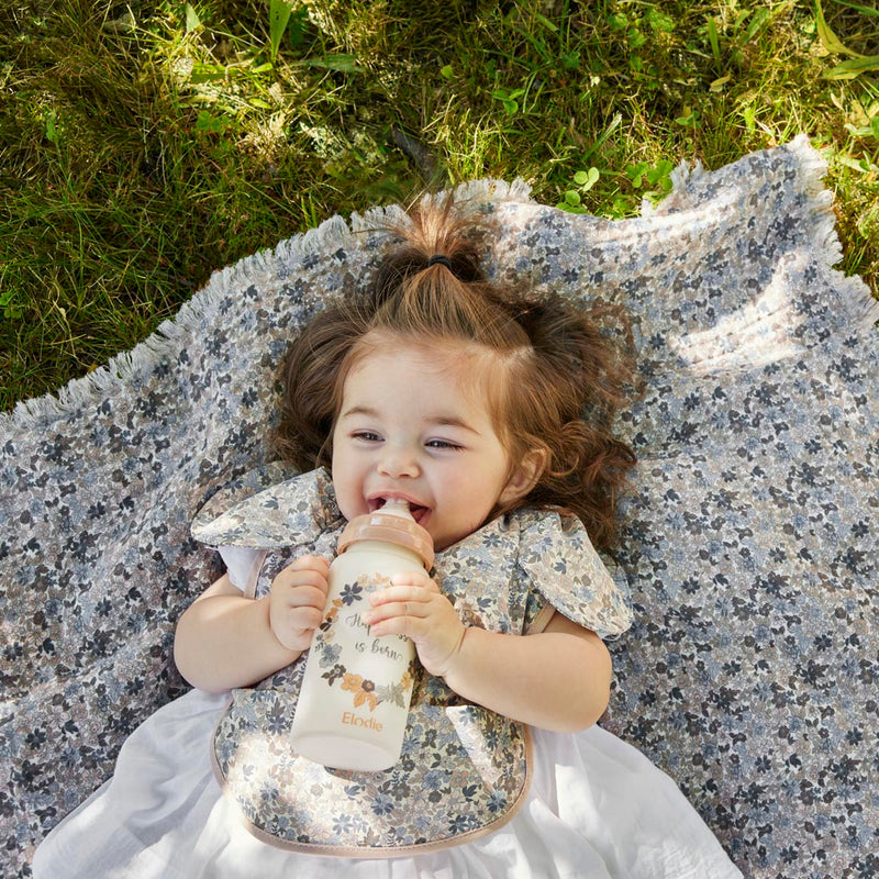 Soft Cotton Blanket-Blue Garden Light