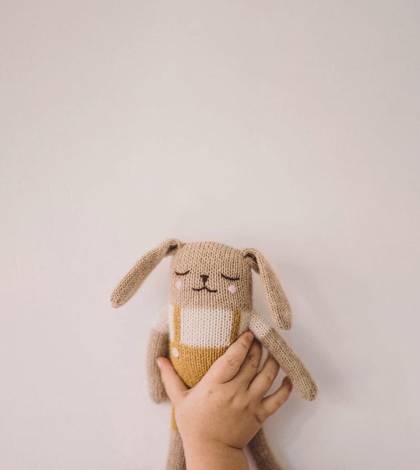 Bunny knit toy 小兔-羊鴕毛公仔 | ochre