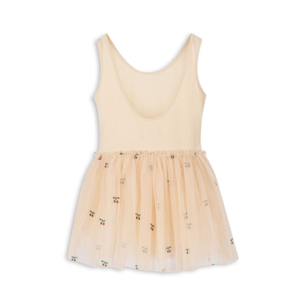 FAIRY BALLERINA STRAP DRESS-CHERRY GLITTER