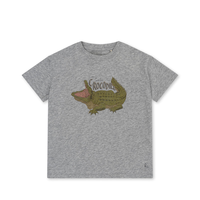 FAMO TEE GOTS-GREY MELANGE