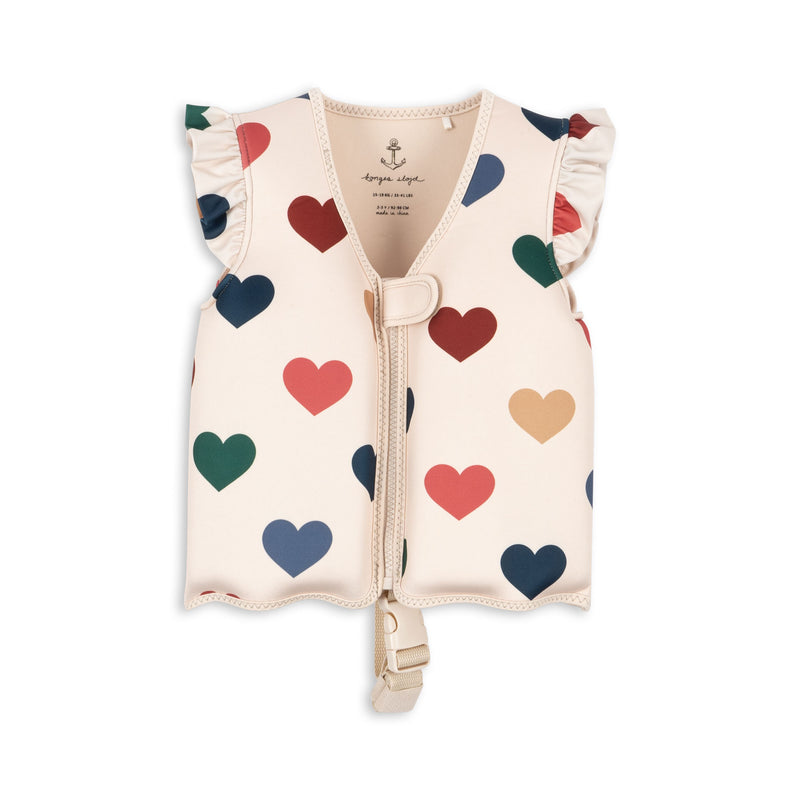 NEOPRENE FLOAT FRILL VEST-BON COEUR COLORƒ