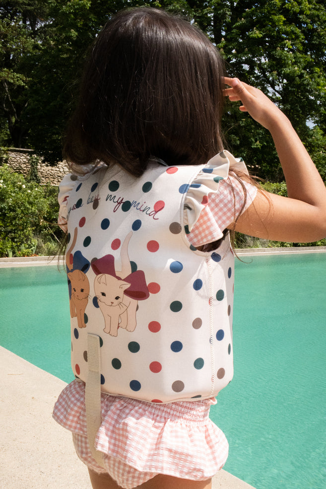 NEOPRENE FLOAT FRILL VEST-KITTY