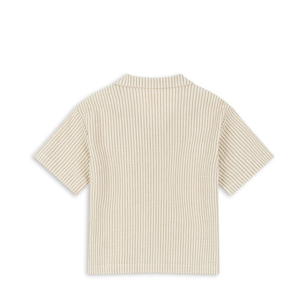 ELLIOT SS SHIRT GOTS-TEA STRIPE