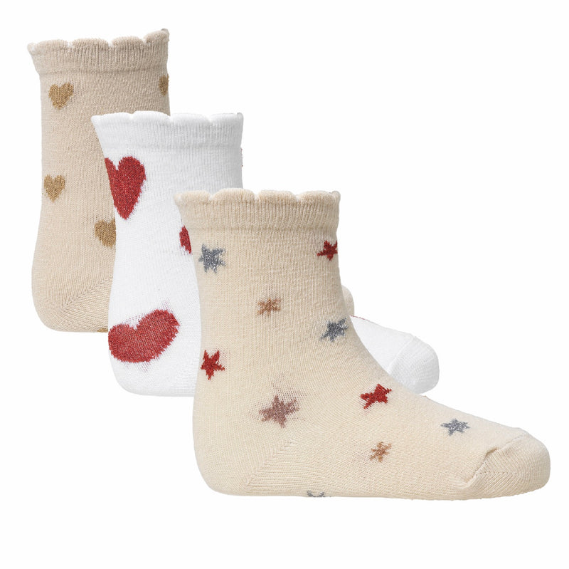 3 PACK JACQUARD SOCKS-HEART/AISURU/STAR