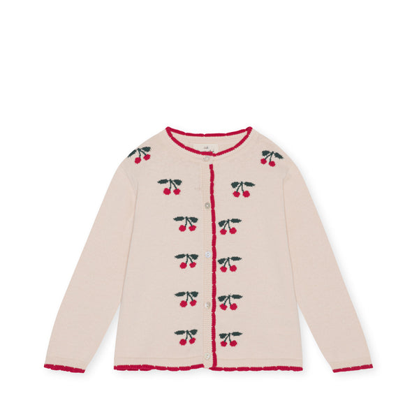 CHERRILY KNIT CARDIGAN-PEARLED IVORY