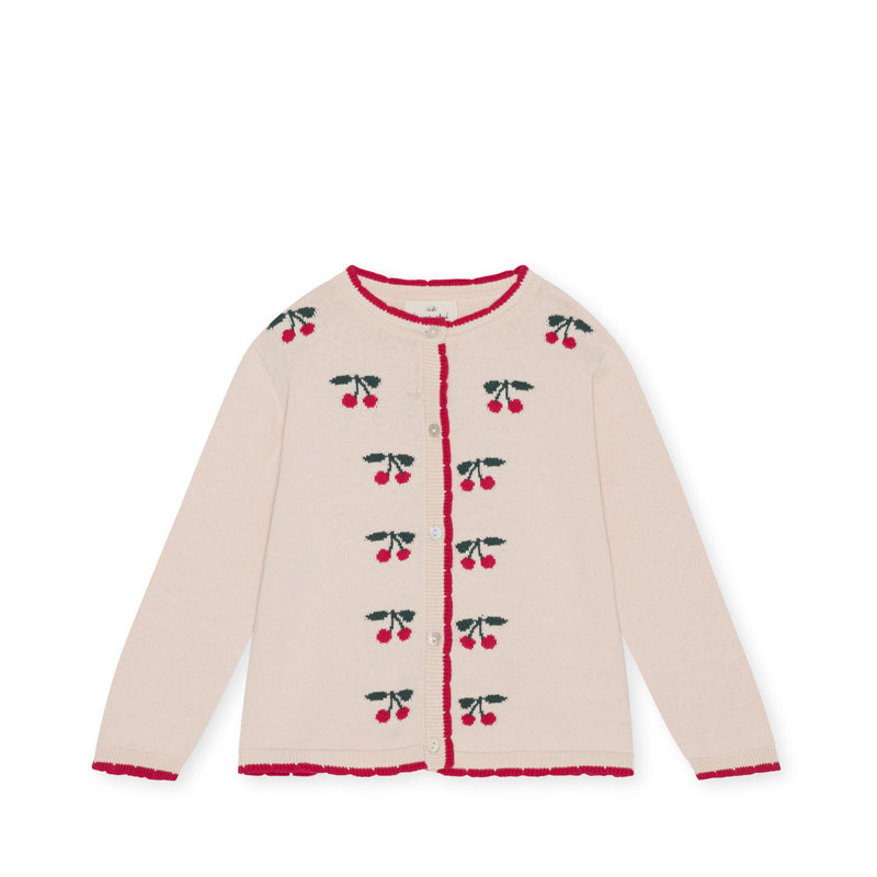 CHERRILY KNIT CARDIGAN-PEARLED IVORY