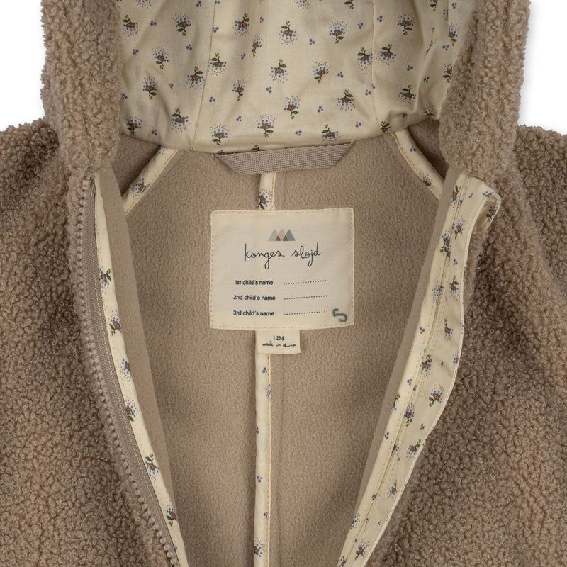 GRIZZ TEDDY ONESIE-OXFORD TAN