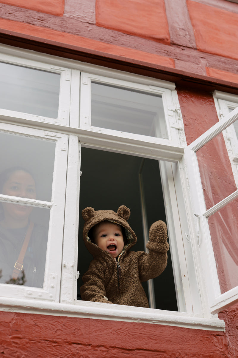 GRIZZ TEDDY ONESIE-SHITAKE