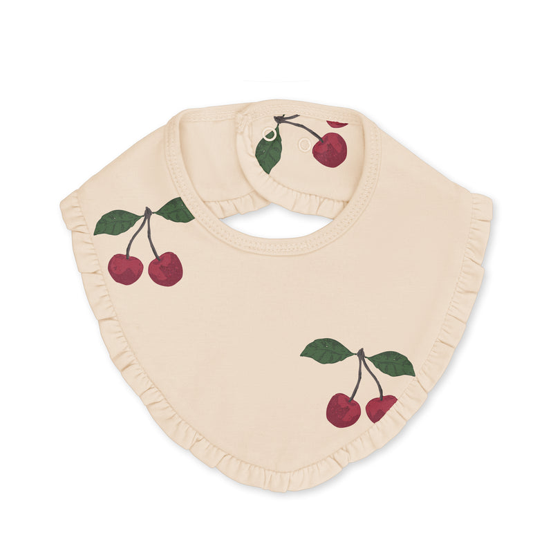 BASIC 2 PACK FRILL BIB-MA GRANDE CERISE/NOUVELLE PEACH