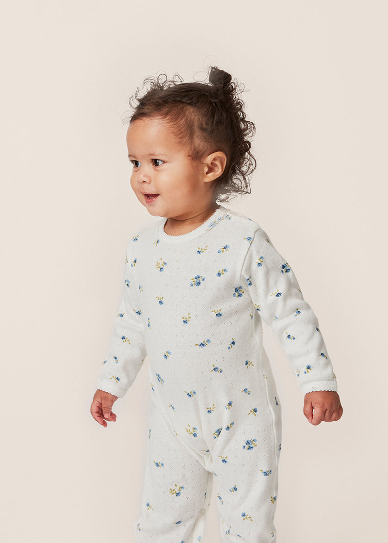 MINNIE ONESIE GOTS-BONDEROSE BLUE