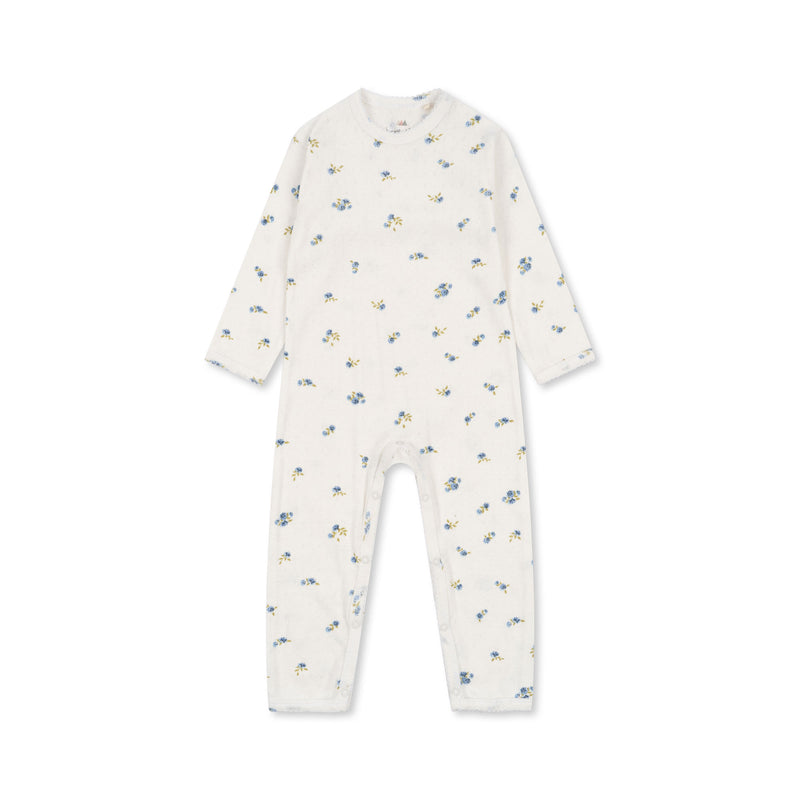 MINNIE ONESIE GOTS-BONDEROSE BLUE