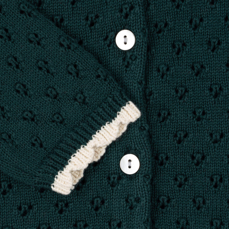 HOLIDAY KNIT CARDIGAN-FOREST