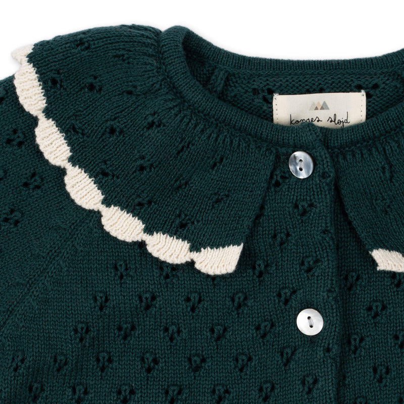 HOLIDAY KNIT CARDIGAN-FOREST