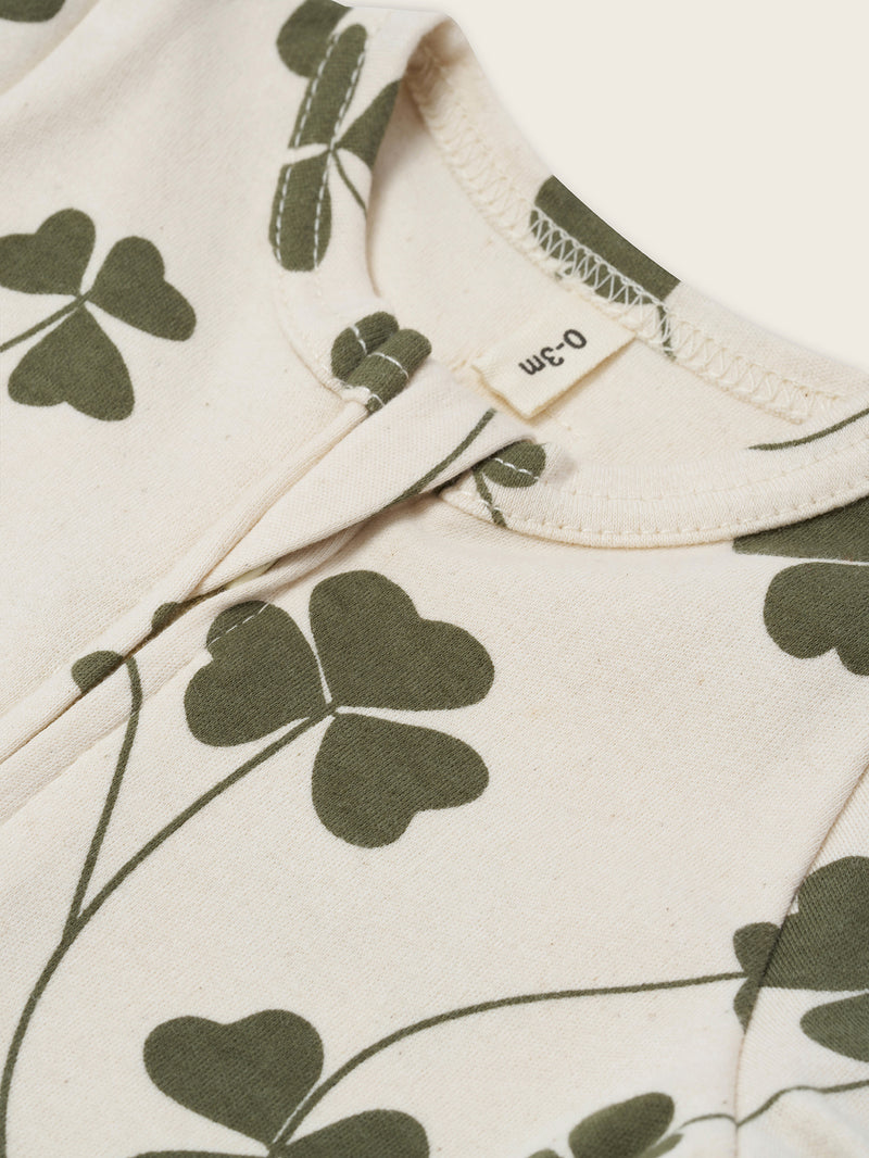Clover Zip Sleepsuit  Undyed