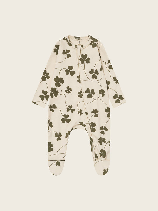Clover Zip Sleepsuit  Undyed