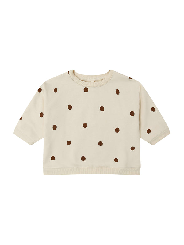 Undyed Cotton Dots Sweatshirt