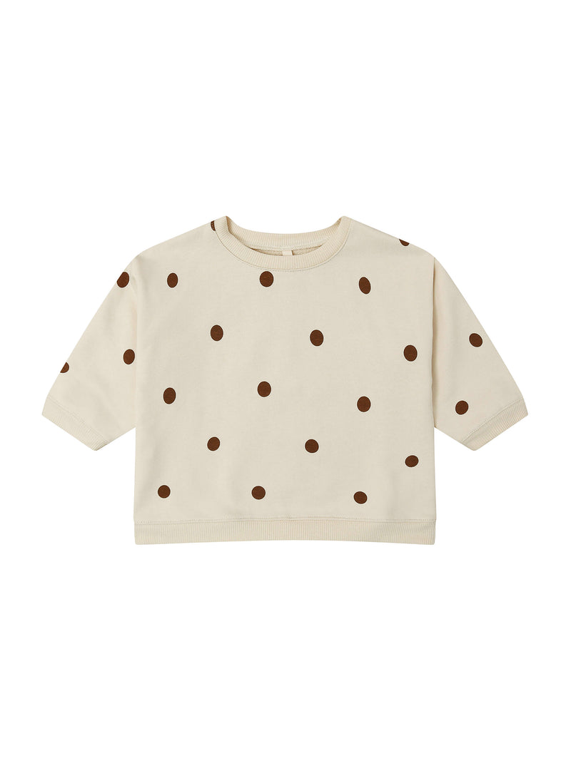 Undyed Cotton Dots Sweatshirt