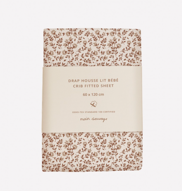 Baby fitted sheet | hibiscus