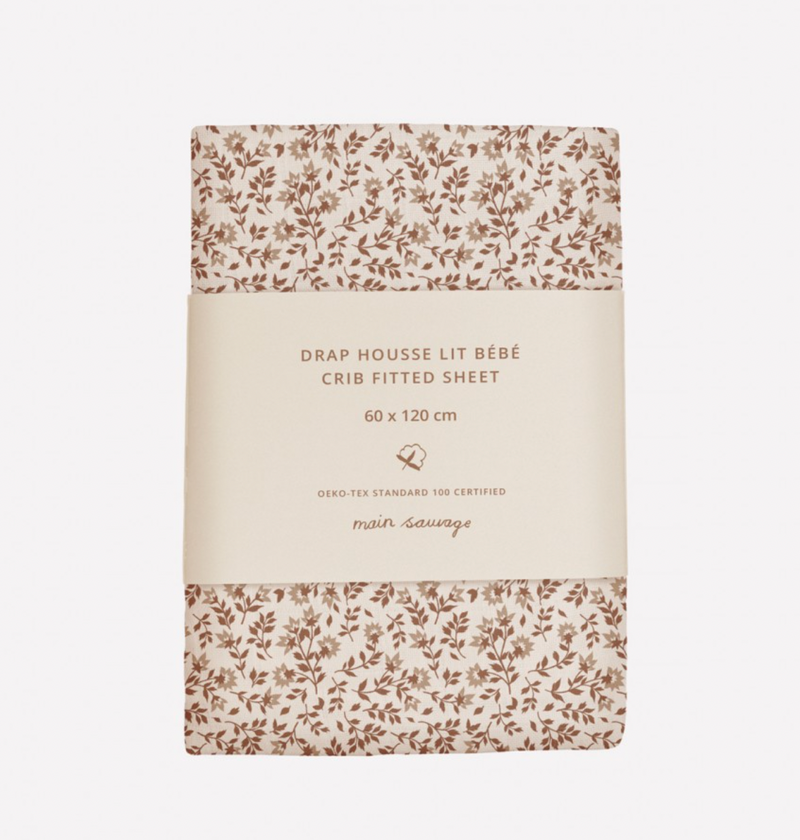 Baby fitted sheet | hibiscus