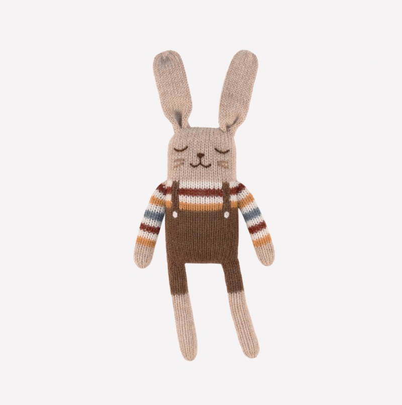 Bunny knit toy 小兔-羊鴕毛公仔 | rainbow sweater