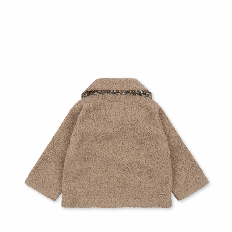 CALA COLLAR FRILL JACKET-OXFORD TAN