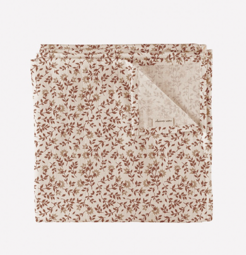 Muslin swaddle blanket 紗巾 | hibiscus
