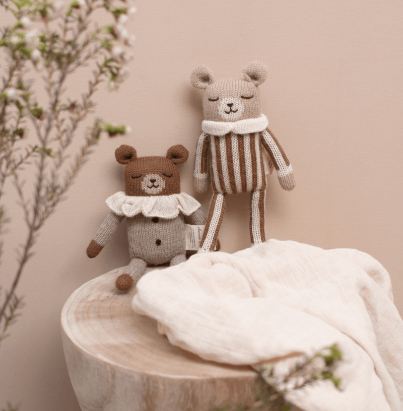 Teddy knit toy | oat pyjamas