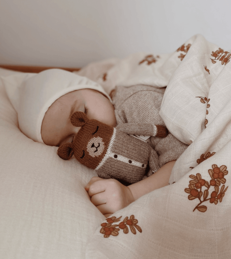 Teddy knit toy 羊鴕毛娃娃| oat romper