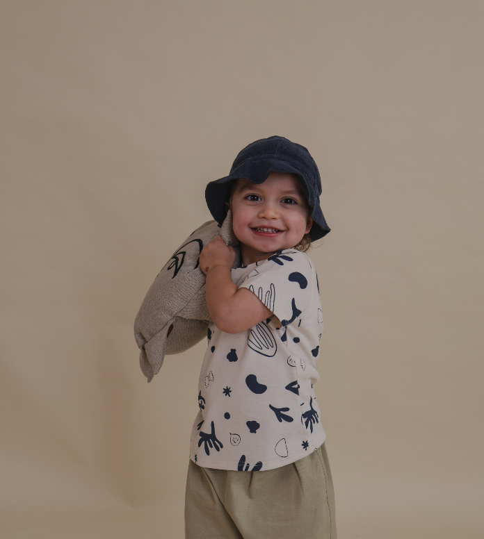 Navy Terry Sun Hat