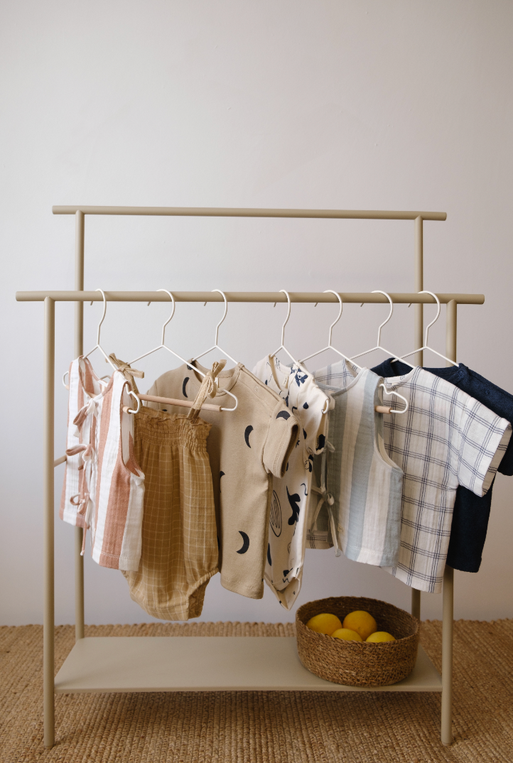 Navy Window Check Boxy T-Shirt