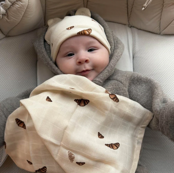 Muslin cloth, 3pack-Croissant mini