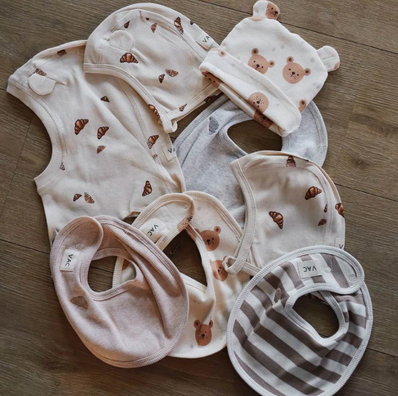 Muslin cloth, 3pack-Croissant big
